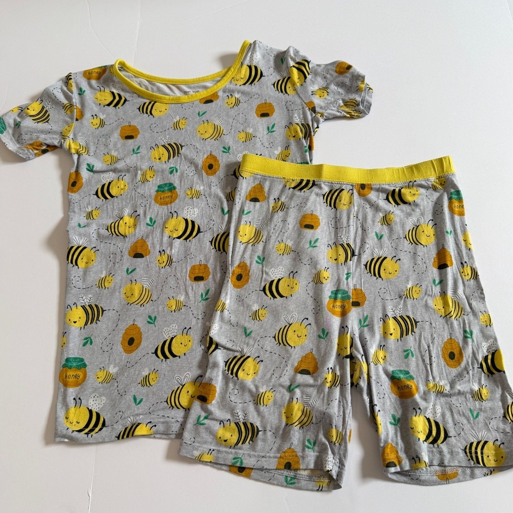 Little Sleepies Bee Bamboo Pajama Set 12/14 Kids